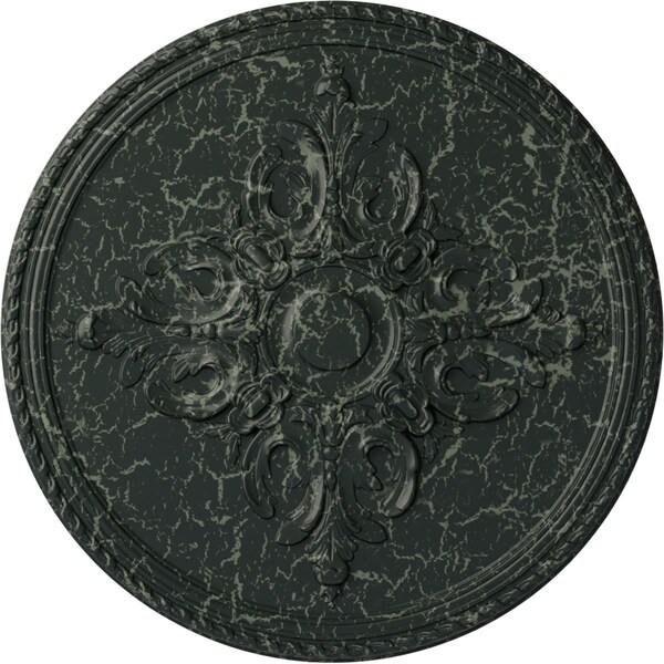 Ekena Millwork Milton Ceiling Medallion (Fits Canopies up to 7 7/8"), 40 5/8"OD x 1 3/4"P, Painted Turtle Crackle CM40MIPTC - main
